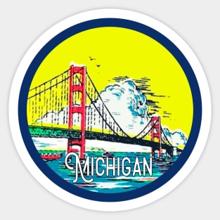 Michigan Vintage Decal Sticker